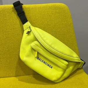 Balenciaga Highlighter Yellow Fanny Pack